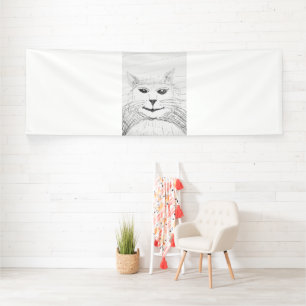 Lona Banner para gatos inocuo