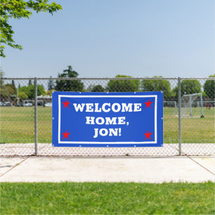 Lona Banner Patriotic USA Welcome Home