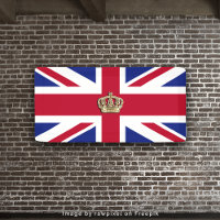 Banner patriótico de Crown and Union Jack