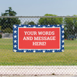 Lona Banner patriótico personalizado