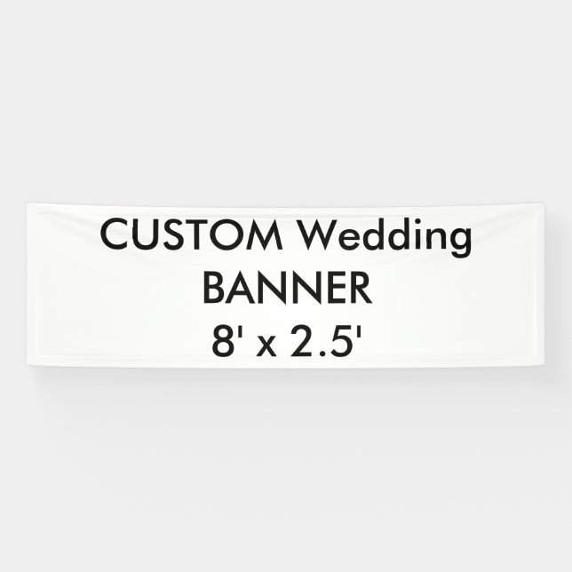Lona Banner personalizado 8' x 2,5' (Horizontal)