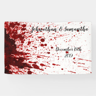 Lona Banner personalizado de 3'x5' Splatter Vampiro G
