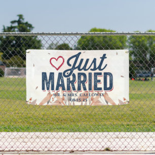 Lona Banner personalizado de auto solo casado