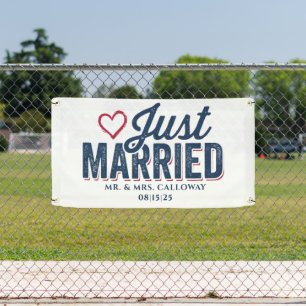 Lona Banner personalizado de auto solo casado