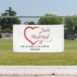 Lona Banner personalizado de auto solo casado