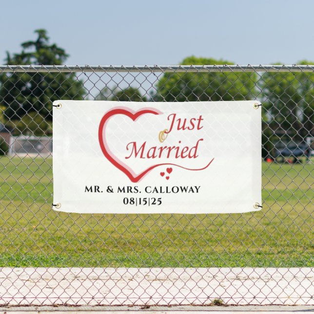 Lona Banner personalizado de auto solo casado (in situ)