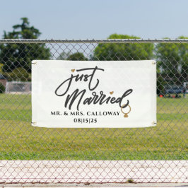 Lona Banner personalizado de auto solo casado