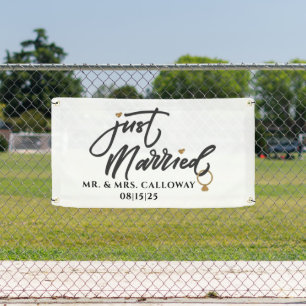 Lona Banner personalizado de auto solo casado