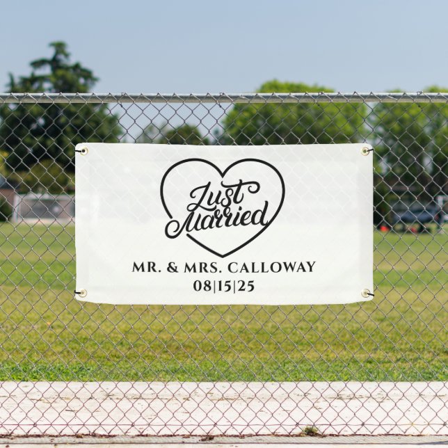 Lona Banner personalizado de auto solo casado (in situ)