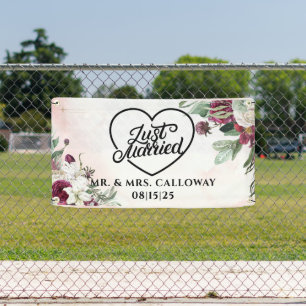 Lona Banner personalizado de auto solo casado