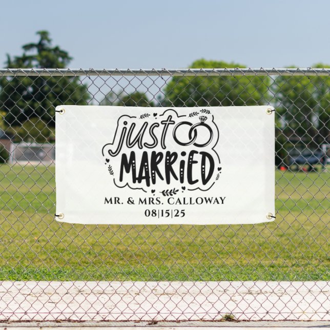 Lona Banner personalizado de auto solo casado (in situ)