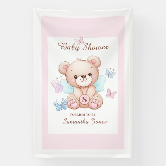 Lona Banner personalizado de Baby Shower (Vertical)