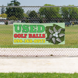 Lona Banner Personalizado de bolas de golf usado