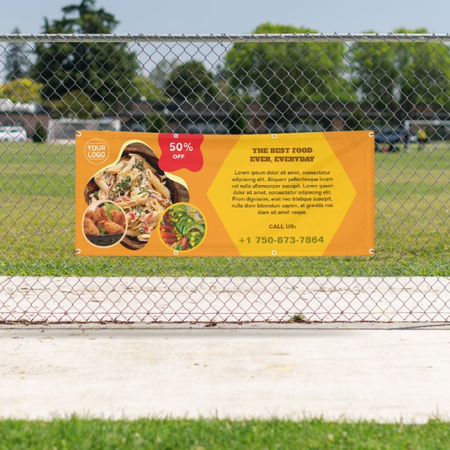 Lona Banner Personalizado de especialidades de restaura (In situ)