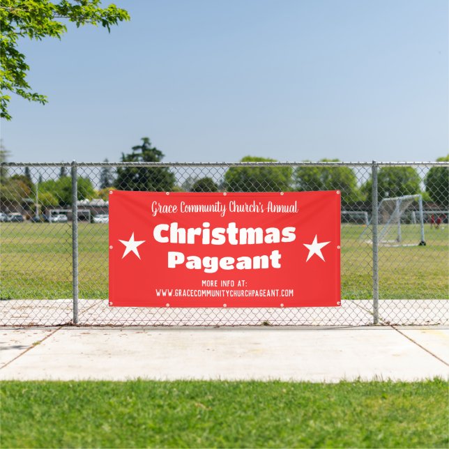 Lona Banner personalizado de la Iglesia Roja (in situ)