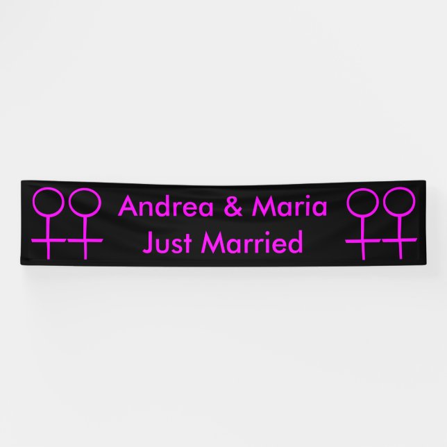 Lona Banner personalizado de los amantes de las lesbian (Horizontal)