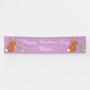 Lona Banner Personalizado de los conejitos de Día de la