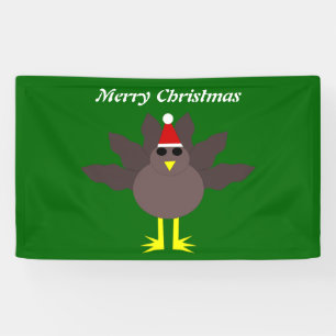Lona Banner personalizado de Navidades amables de Turqu