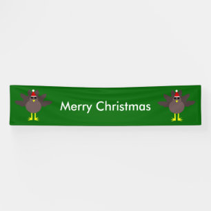 Lona Banner personalizado de Navidades amables de Turqu