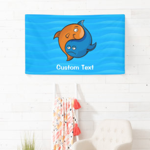 Lona Banner Personalizado de peces Yin Yang