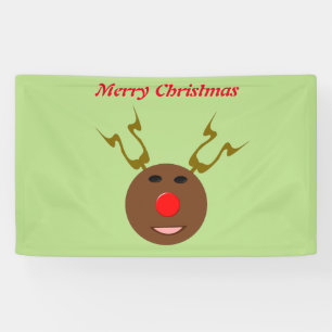 Lona Banner personalizado de renos para Navidades ciber