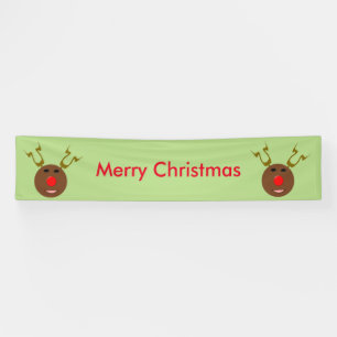 Lona Banner personalizado de renos para Navidades ciber