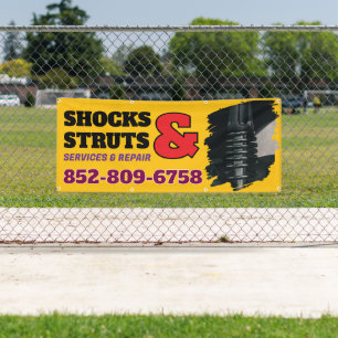Lona Banner Personalizado De Shocks And Struts Services