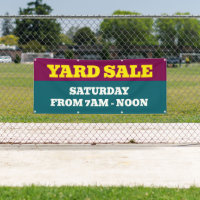 Banner Personalizado de venta de yard