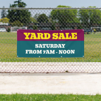 Lona Banner Personalizado de venta de yard