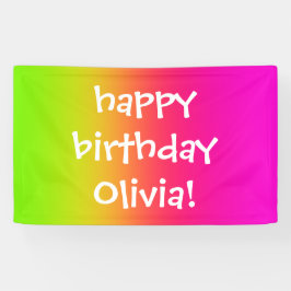 Lona Banner personalizado del gradiente de Frutti Tutti