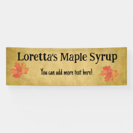 Lona Banner Personalizado Maple Syrup Business de 2,5'