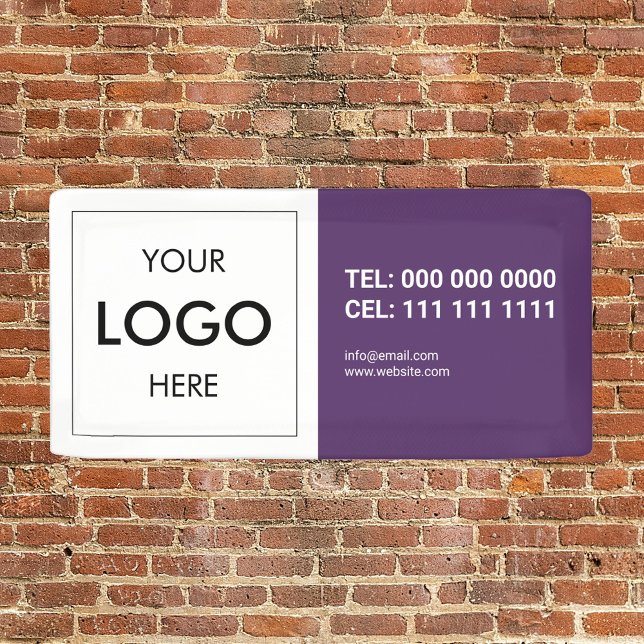 Lona Banner profesional moderno con logotipo (Subido por el creador)