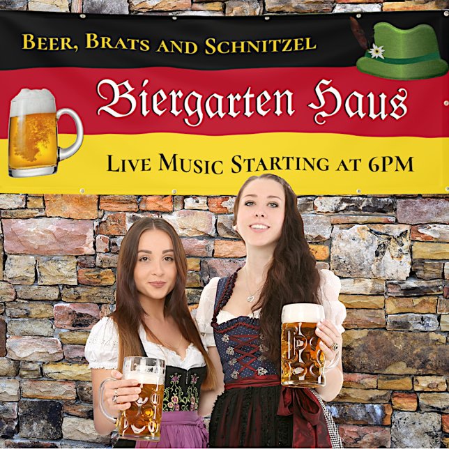 Lona Banner promocional de negocios alemán Biergarten 3 (Subido por el creador)