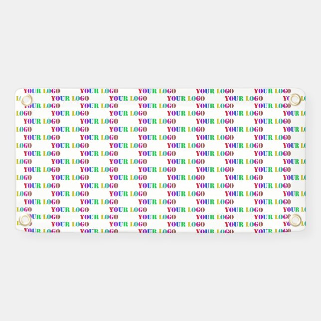 Lona Banner promocional del logotipo de su empresa pers (Horizontal)