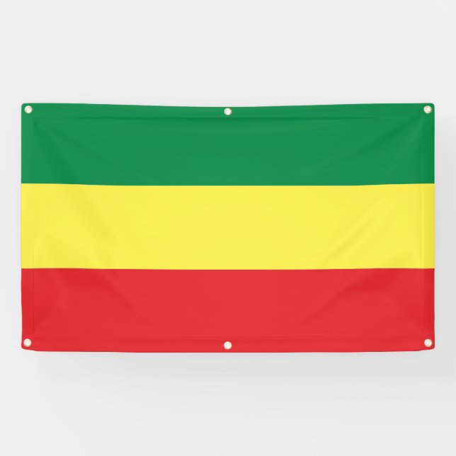 Lona Banner rastafari del Movimiento Reggae Jah Rastafa (Horizontal)