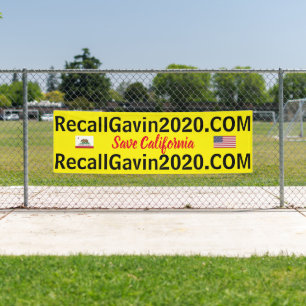 Lona Banner Recallgavin2020 de 2,5 pies x 8 pies