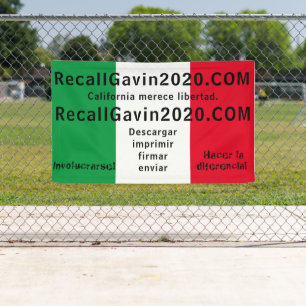 Lona Banner recallgavin2020 de 3 pies x 5 pies
