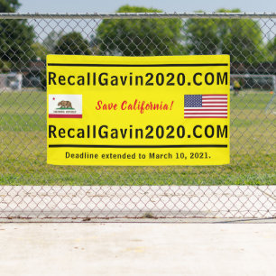 Lona Banner recallgavin2020 de 3 pies x 5 pies