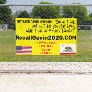 Lona Banner recallgavin2020 de 3 pies x 5 pies