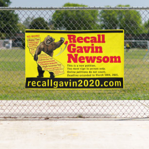 Lona Banner recallgavin2020 de 3 pies x 5 pies