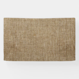 Lona Banner Rústico Burlap - Personalizado inspirado en