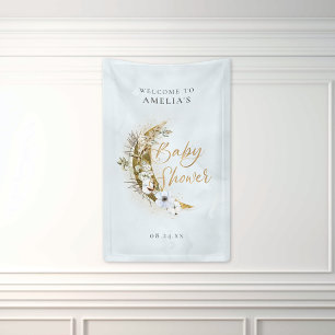 Lona Banner sobre la moon Boho Gold Dust & Clouds