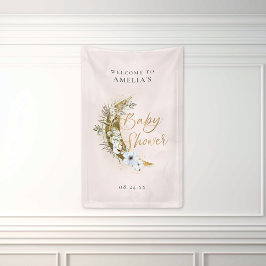 Lona Banner sobre la moon Boho Gold Dust & Clouds