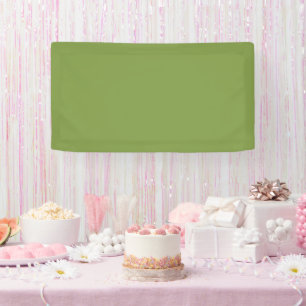 Lona Banner tradicional - verde suave