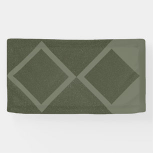 Lona Banner verde de doble diamante compensado