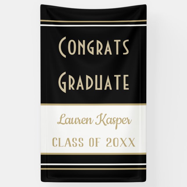 Lona Banner vertical grad personalizado Congrats (Vertical)