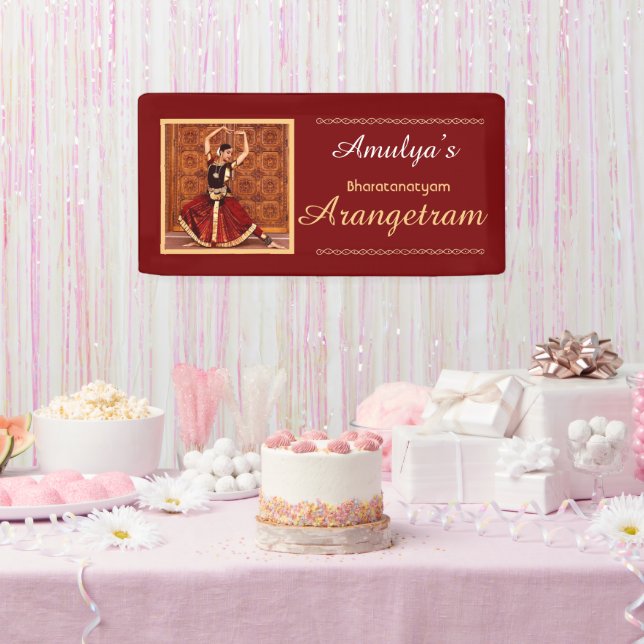 Lona Banner Vinyl Bharatanatyam Arangetram, 61 cm x 30  (Fiesta)