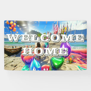 Lona Banner Vinyl personalizado del hogar de bienvenida