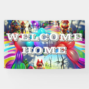 Lona Banner Vinyl personalizado del hogar de bienvenida