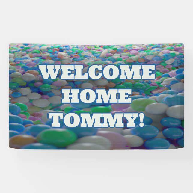 Lona Banner Vinyl personalizado del hogar de bienvenida (Horizontal)